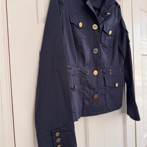 Navy Military Style Tory Burch Blue Women's Jacket - Picture 2 of 12